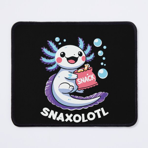 Item preview, Snaxolotl - Cute Axolotl with Snack Cartoon Graphic designed and sold by KolbaVison.