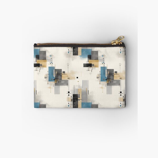Item preview, Metropolitan Grid – Modern Abstract Composition in Neutral Blues designed and sold by Moisky Patterns.