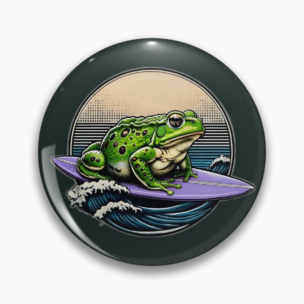 Item preview, Surfer frog designed and sold by SidTastic .