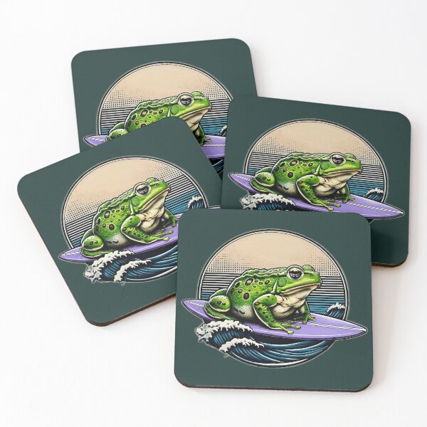 Item preview, Surfer frog designed and sold by SidTastic .