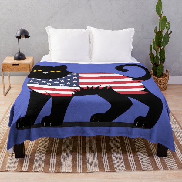 Item preview, Patriotic Black Cat – USA Flag Cat for Cat Lovers designed and sold by Gear Camel.