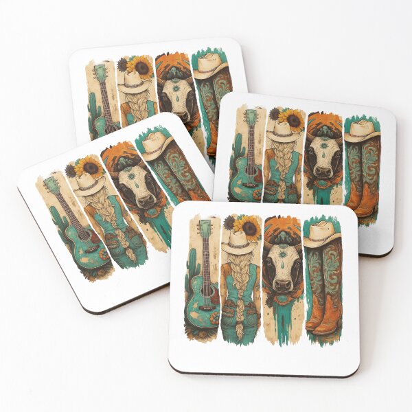 Item preview, Vaquera occidental retro de moda turquesa designed and sold by ivotee.
