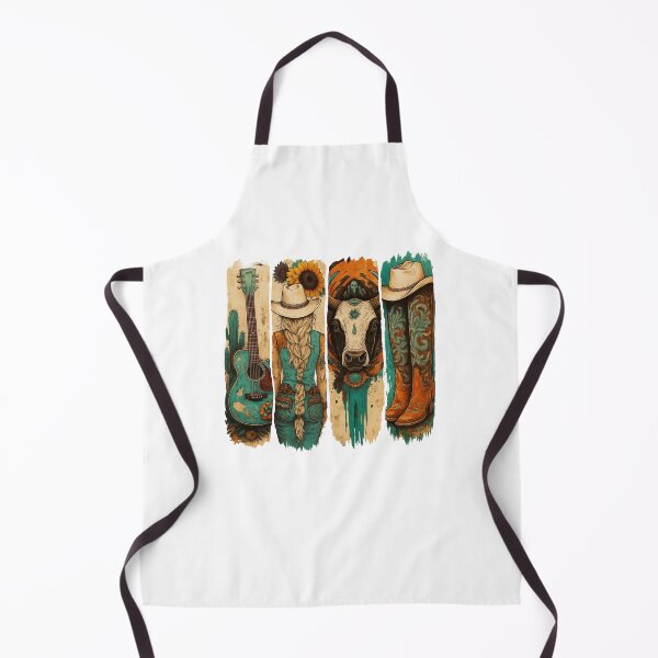 Item preview, Trendy Retro Western Cowgirl Turquoise designed and sold by ivotee.