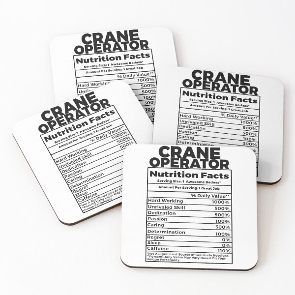 Item preview, Crane Operator Nutritional Facts designed and sold by TeesYouWant.