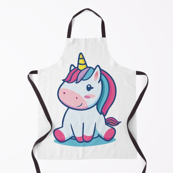 Item preview, Sitting happy little pastel unicorn pink colors designed and sold by Eva-Designs-.