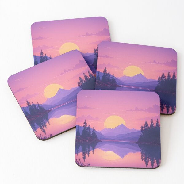 Item preview, Ethereal Glow Over Silent Mountain Lake designed and sold by REPTISLAV.