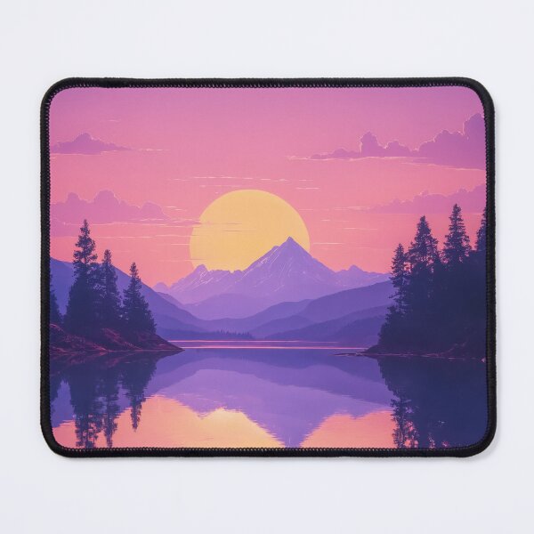 Item preview, Ethereal Glow Over Silent Mountain Lake designed and sold by REPTISLAV.