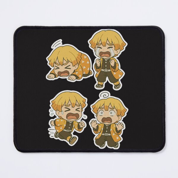 Item preview, Zenitsu's Overdramatic Moments – Hilarious Chibi Reactions in Full Drama Mode designed and sold by ColorSplash123.