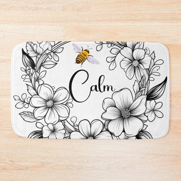 Item preview, Bee Calm Floral Wreath 1 designed and sold by AnTartstudios.