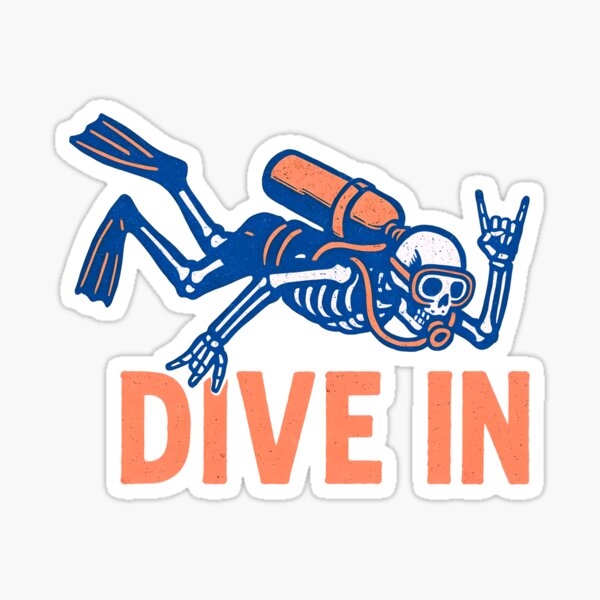 Item preview, Scuba Diving Dive In designed and sold by CreepyCornerArt.