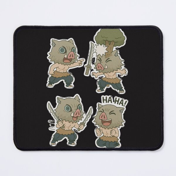Item preview, Inosuke’s Wild Antics – Chibi Inosuke Being Chaotic and Hilarious designed and sold by ColorSplash123.