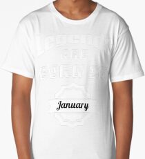 Legends Are Born In January - January Gift Idea Long T-Shirt