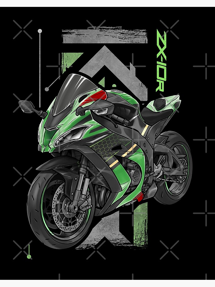 Kawasaki Zx10r Art Board Prints for Sale | Redbubble