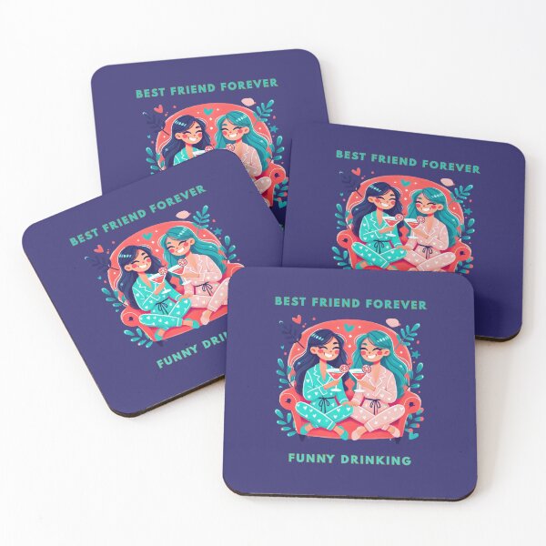 Item preview, Best Friend Forever Funny Drinking designed and sold by TrendsLook.