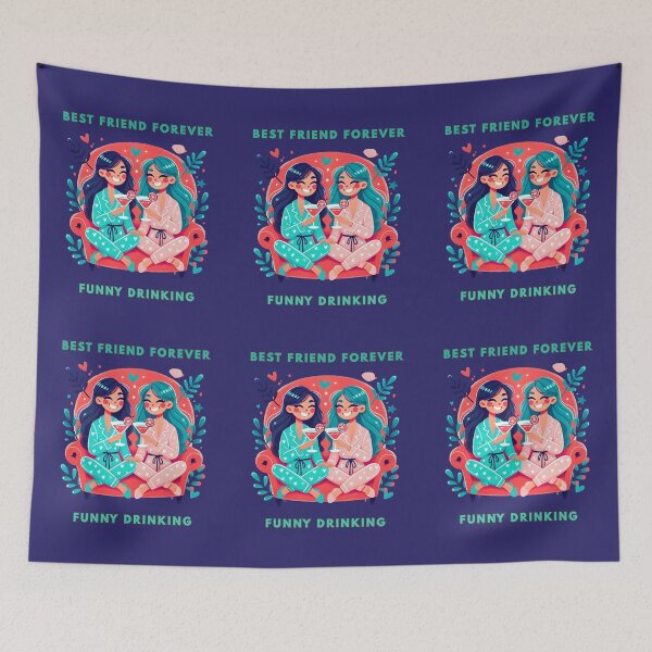 Item preview, Best Friend Forever Funny Drinking designed and sold by TrendsLook.