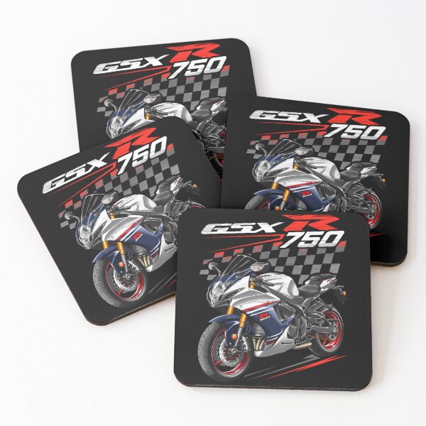 Item preview, Suzuki GSXR 750 2024 (Pearl Brilliant White & Metallic Matte Stellar Blue) for Motorcycle Riders designed and sold by MotoApparelHub.