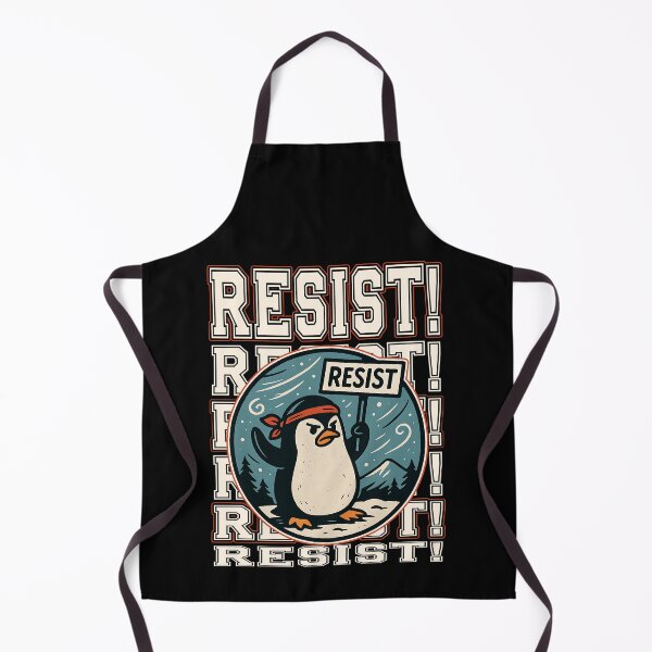 Item preview, RESIST angry Penguin against policies tariffs trade war democrat activist rainbow against fascism designed and sold by Jt41.