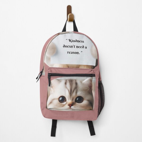 Item preview, Cute Cat with Kindness Quote Art Print designed and sold by MigWhimsy.