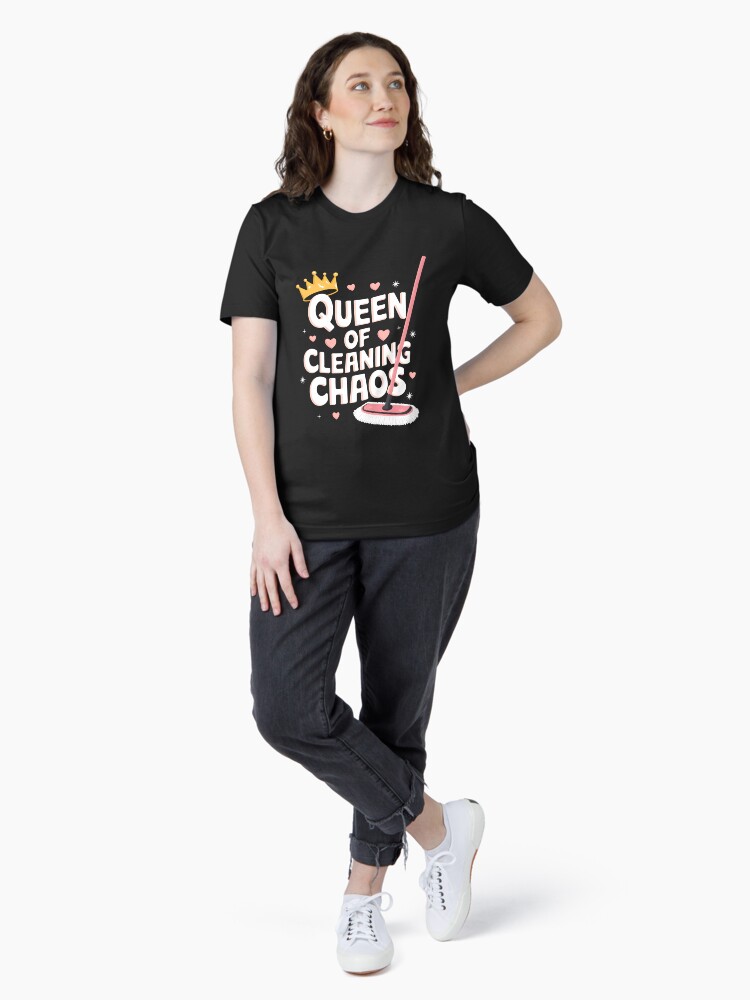 Thumbnail 4 of 7, Essential T-Shirt, Master Home Organizers Queen Of Cleaning Chaos designed and sold by PortraitFantasy.