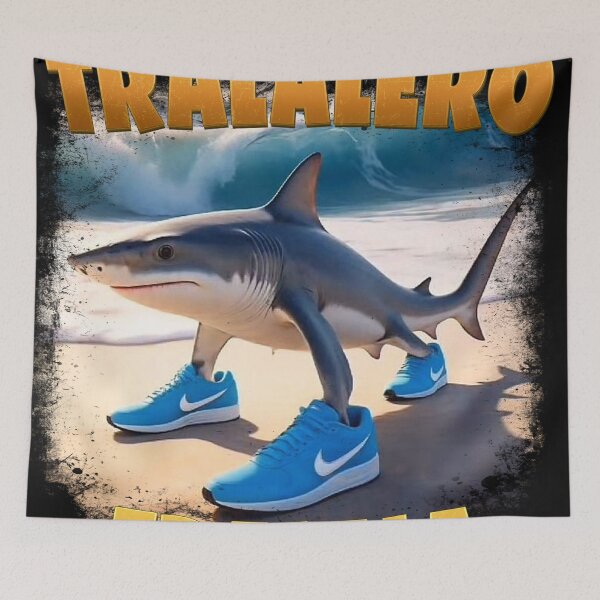 Item preview, Tralalero Shark – Beach Vibes in Sneakers designed and sold by GeekStorie.