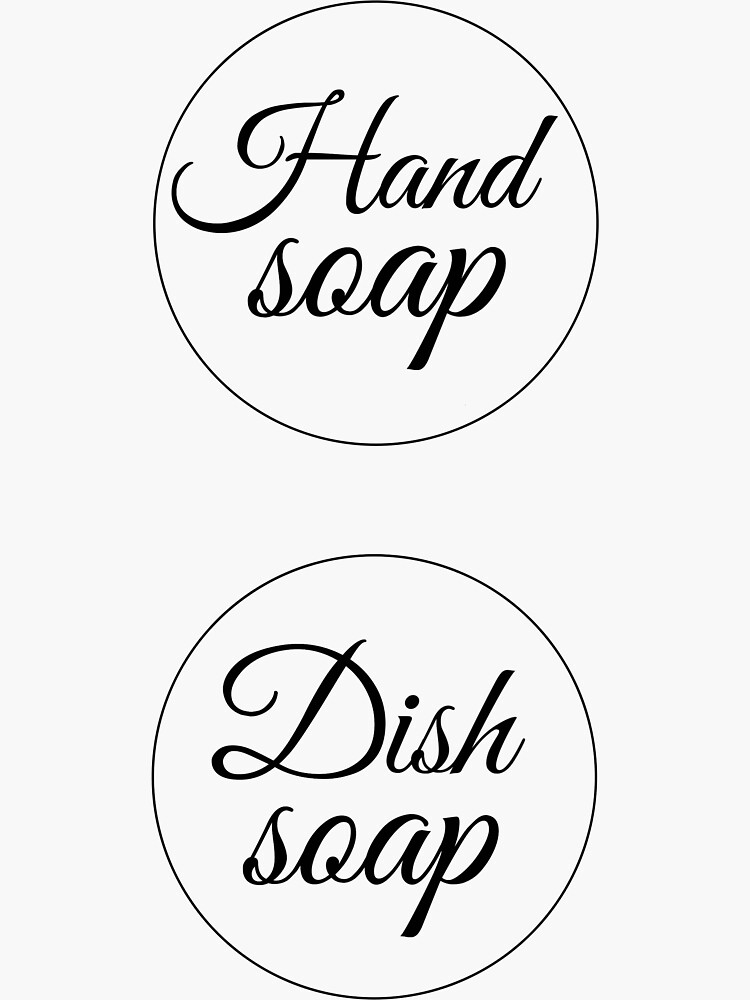 hand-soap-and-dish-soap-label-sticker-for-sale-by-beautifulhues-redbubble for Free Printable Hand Soap Labels Hand Soap and Dish Soap Label