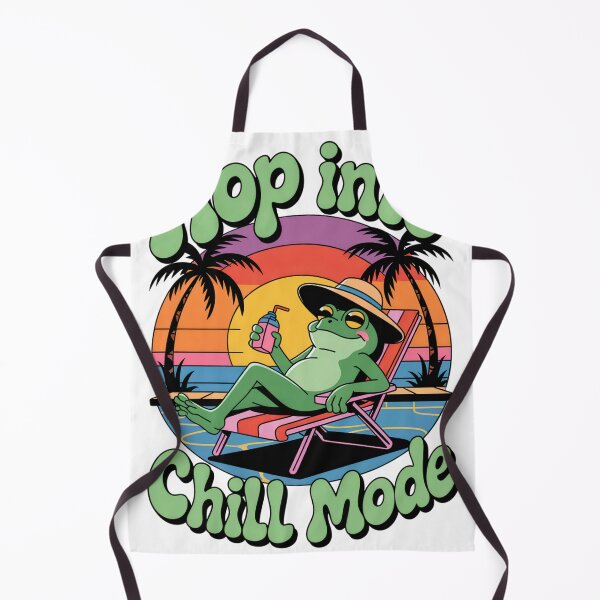 Item preview, Hop Into Chill Mode – Retro Frog Relaxing Beach Design designed and sold by EpicMediaShop.