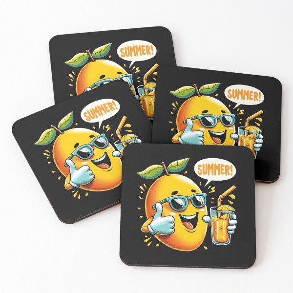 Item preview, A mango, wearing sunglasses and having a chill summer mango juice! designed and sold by sks-ai-artist.