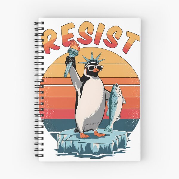 Item preview, Resist Penguin Activism no tariffs designed and sold by WhimsyVox.
