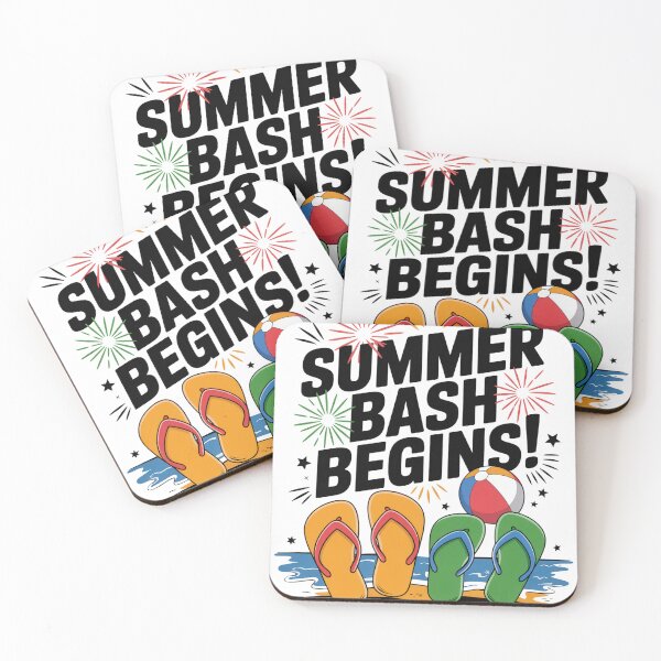 Item preview, Summer Bash Begins – Fun Beach Party Flip Flops Design designed and sold by EpicMediaShop.