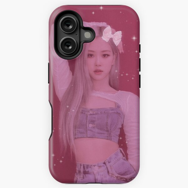 rose blackpink スマホケース rosie iPhone16 red - メルカリ