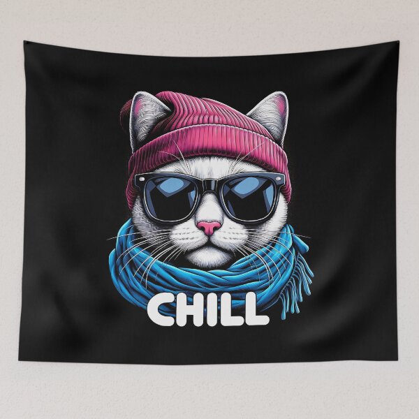 Item preview, Chill Cat in Chill vibes! designed and sold by sks-ai-artist.