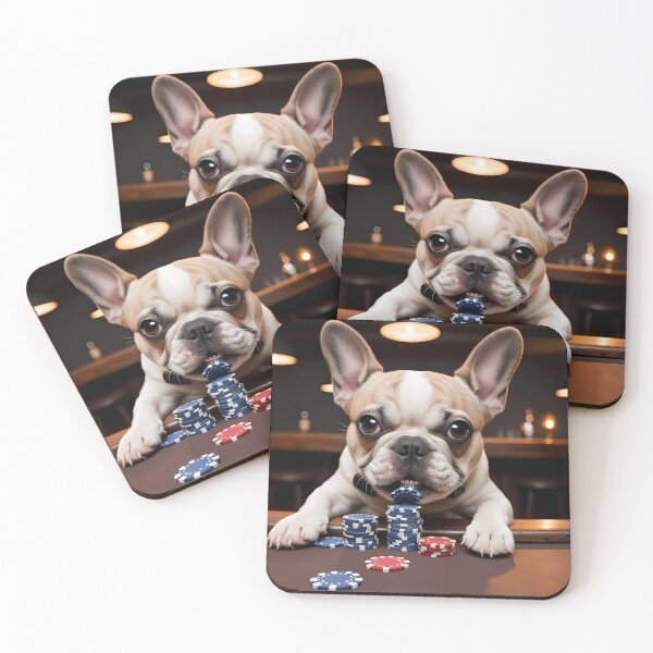 Artikelvorschau, Französische Bulldogge beim Pokern  entworfen und verkauft von OTSC.