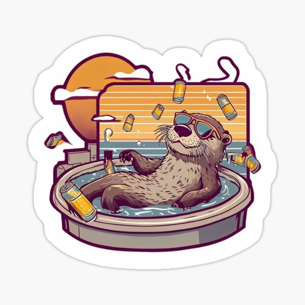Aperçu de l'œuvre Otterly Wasted créée et vendue par Imaginarium of Chaos falcon88 .