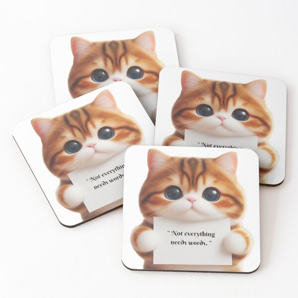 Item preview, Cute Cat with Heartwarming Quote Art Print  designed and sold by MigWhimsy.