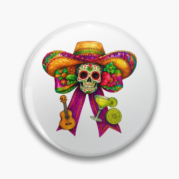 Item preview, Sugar Skull Cinco De Mayo Coquette Bow  Mexico Tequila Party designed and sold by ivotee.