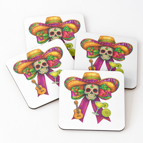 Item preview, Sugar Skull Cinco De Mayo Coquette Bow  Mexico Tequila Party designed and sold by ivotee.