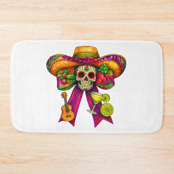 Item preview, Sugar Skull Cinco De Mayo Coquette Bow  Mexico Tequila Party designed and sold by ivotee.