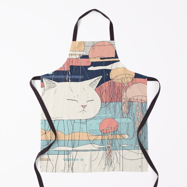 Item preview, Medusocean Cat – Floating in Just Vibes designed and sold by Bearabilia.