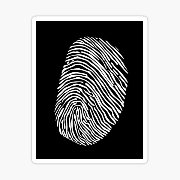 Aperçu de l'œuvre Art d'empreintes digitales unique – Design d'identité minimaliste, unique créée et vendue par villacreativa.