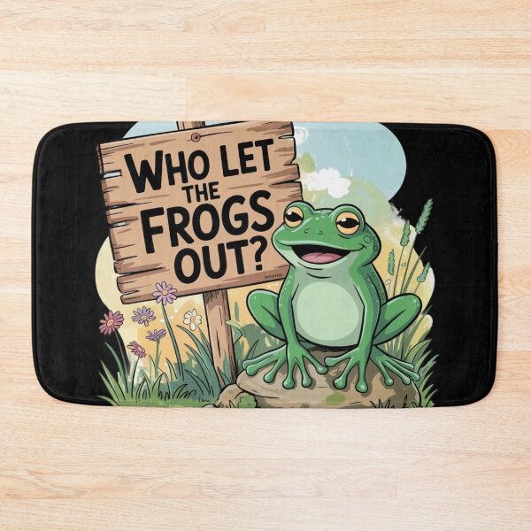 Item preview, Who Let The Frogs Out animals lovers gifts designed and sold by ThePixelAlchemy.