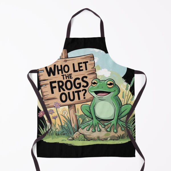 Item preview, Who Let The Frogs Out animals lovers gifts designed and sold by ThePixelAlchemy.