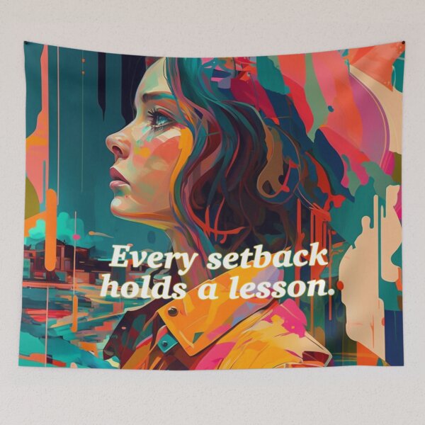 Item preview, Every setback holds a lesson. designed and sold by fanzen69.