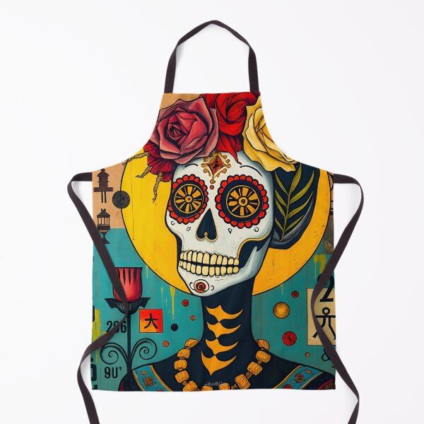 Item preview, Abstract illustration in the style of Mexican art designed and sold by BoBiloArt.
