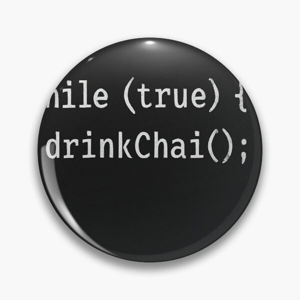 Item preview, While True Drink Chai – Infinite Loop for Desi Coders designed and sold by StudioCultura.
