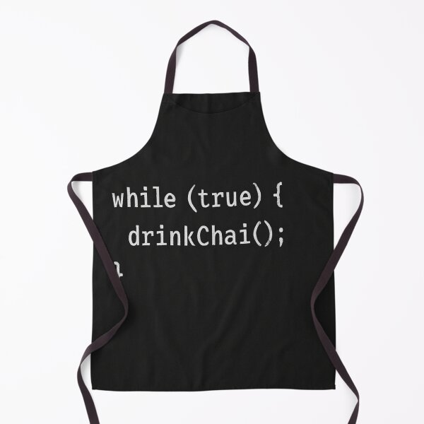 Item preview, While True Drink Chai – Infinite Loop for Desi Coders designed and sold by StudioCultura.