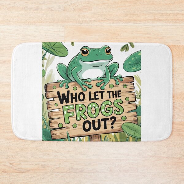Item preview, Who Let The Frogs Out animals lovers gifts designed and sold by ThePixelAlchemy.