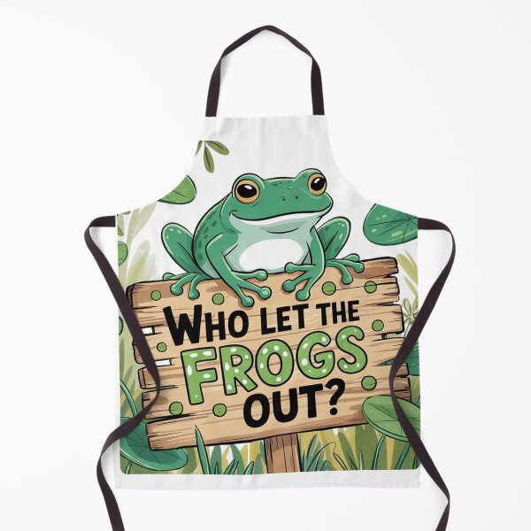 Item preview, Who Let The Frogs Out animals lovers gifts designed and sold by ThePixelAlchemy.