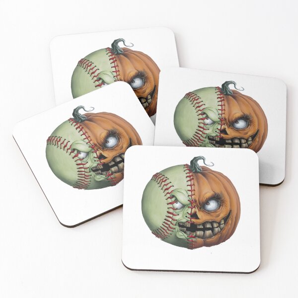 Item preview, Spooky Softball Ball Pumpkin Skeleton Kids Girls Boys Men  designed and sold by clothesy7.