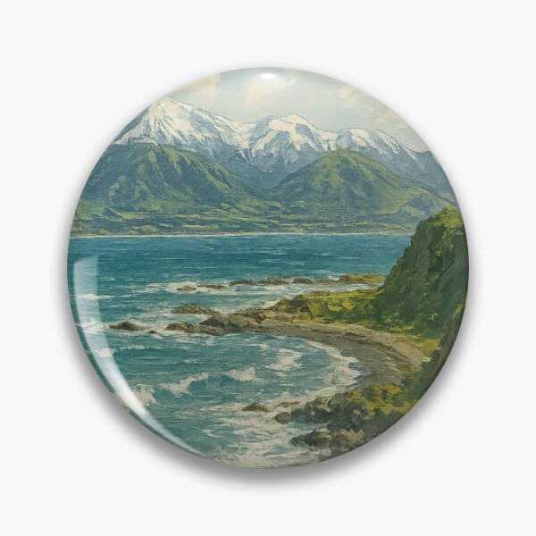 Item preview, Kaikōura Coastline with Seaward Kaikōura Range, New Zealand designed and sold by Aryabek.