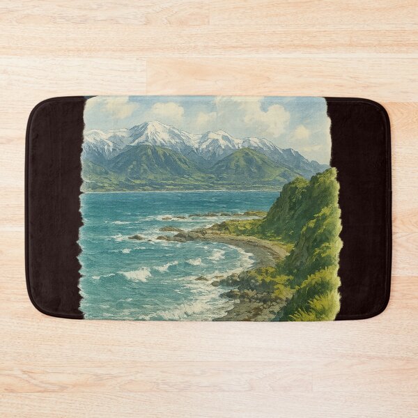 Item preview, Kaikōura Coastline with Seaward Kaikōura Range, New Zealand designed and sold by Aryabek.